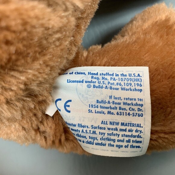 Build a Bear Plush Stuffed Puppy Dog Animal Floppy Ears Light Brown 11" Sitting - Picture 8 of 8
